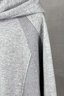 Heavyweight Premium Fleece Pullover Hoodie - Flower Gray