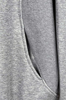 Heavyweight Premium Fleece Pullover Hoodie - Flower Gray