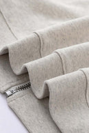 Heavyweight Collared Sweatshirt Jacket - Oat Gray