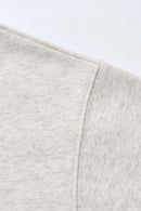 Heavyweight Collared Sweatshirt Jacket - Oat Gray