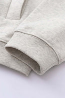 Heavyweight Collared Sweatshirt Jacket - Oat Gray