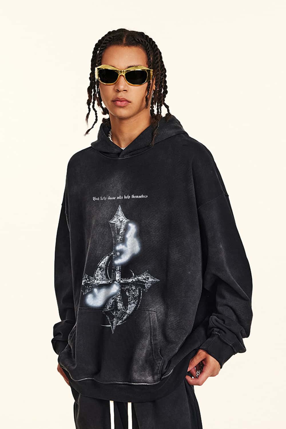 Washed Heavyweight Metal Graphic Hoodie