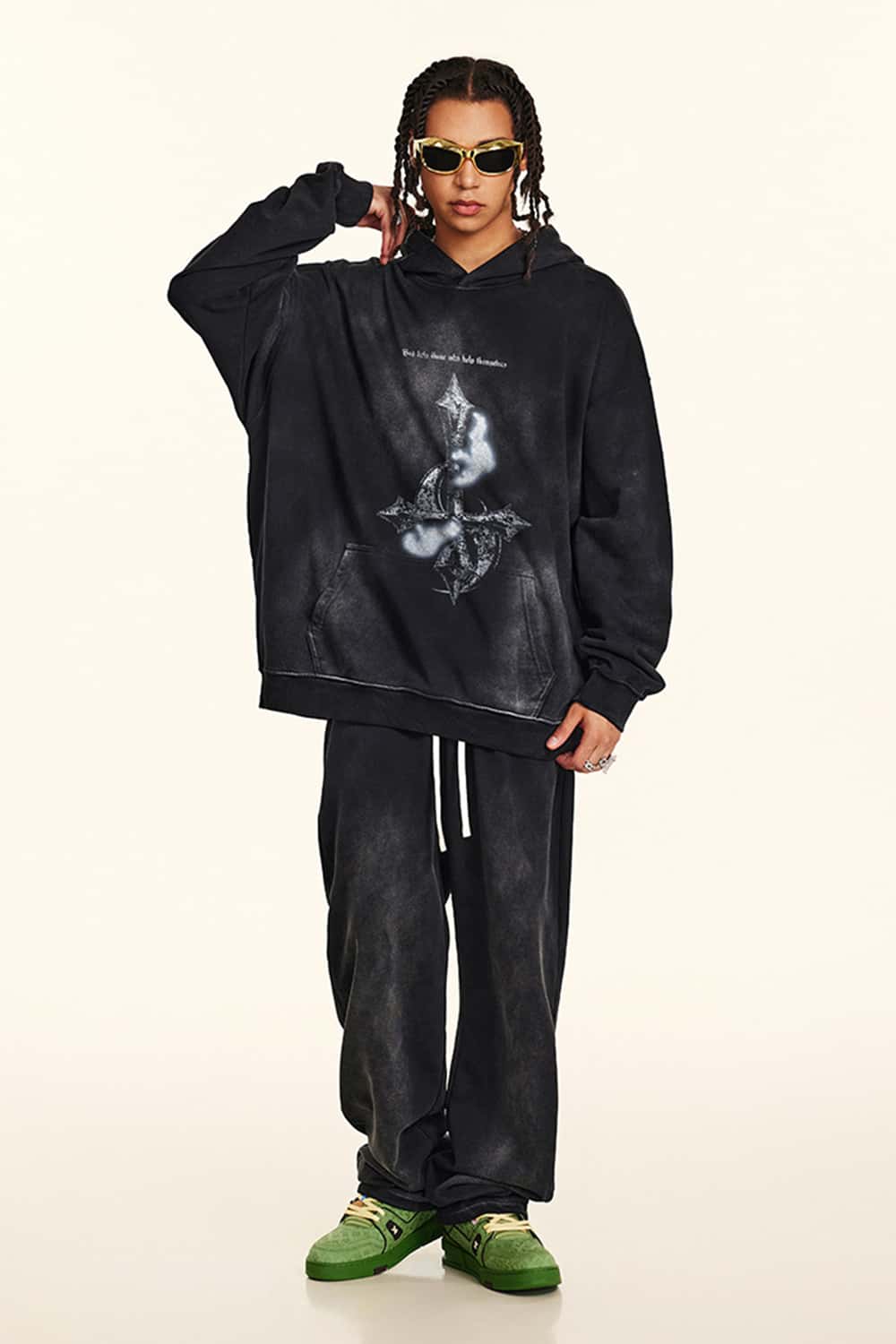 Washed Heavyweight Metal Graphic Hoodie
