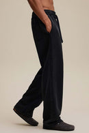 Distressed Fleece Straight-Leg Pants - Fried Snowflakes