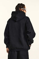 Premium Heavyweight Graphic Fleece Hoodie - Black