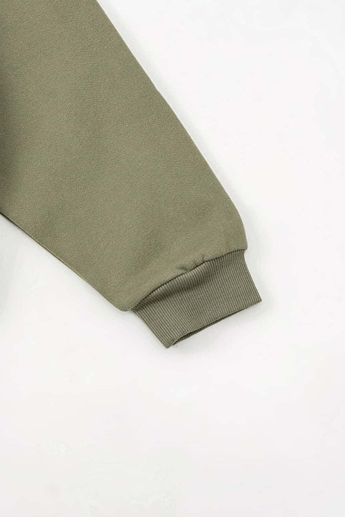 Premium Heavyweight Graphic Fleece Hoodie - Gray Camel