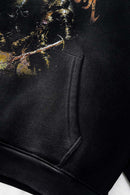 Distressed Heavyweight Vintage Hoodie - Black