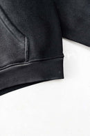 Distressed Heavyweight Vintage Hoodie - Black