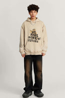 Washed Wasteland Graphic Hoodie - Khaki