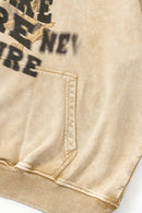 Washed Wasteland Graphic Hoodie - Khaki