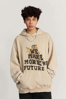 Washed Wasteland Graphic Hoodie - Khaki