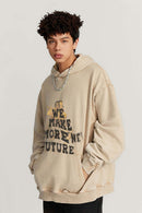 Washed Wasteland Graphic Hoodie - Khaki