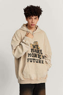 Washed Wasteland Graphic Hoodie - Khaki