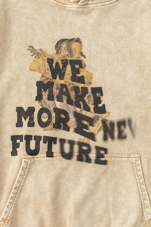 Washed Wasteland Graphic Hoodie - Khaki