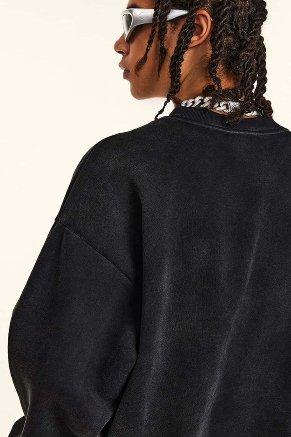 Washed Graphic Crewneck Sweatshirt