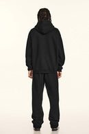 Heavyweight Vintage Graphic Hoodie - Black