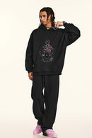 Heavyweight Vintage Graphic Hoodie - Black