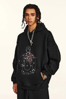 Heavyweight Vintage Graphic Hoodie - Black