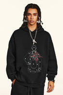 Heavyweight Vintage Graphic Hoodie - Black