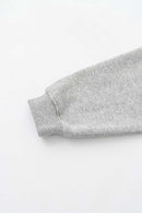 Heavyweight Vintage Graphic Hoodie - Flower Gray