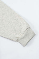 Vintage Graphic Pullover Hoodie - Oat Gray