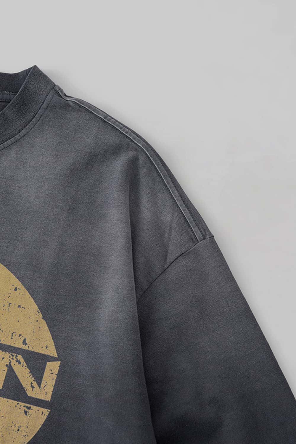Heavyweight Washed Cotton Digital Print Long Sleeve Tee