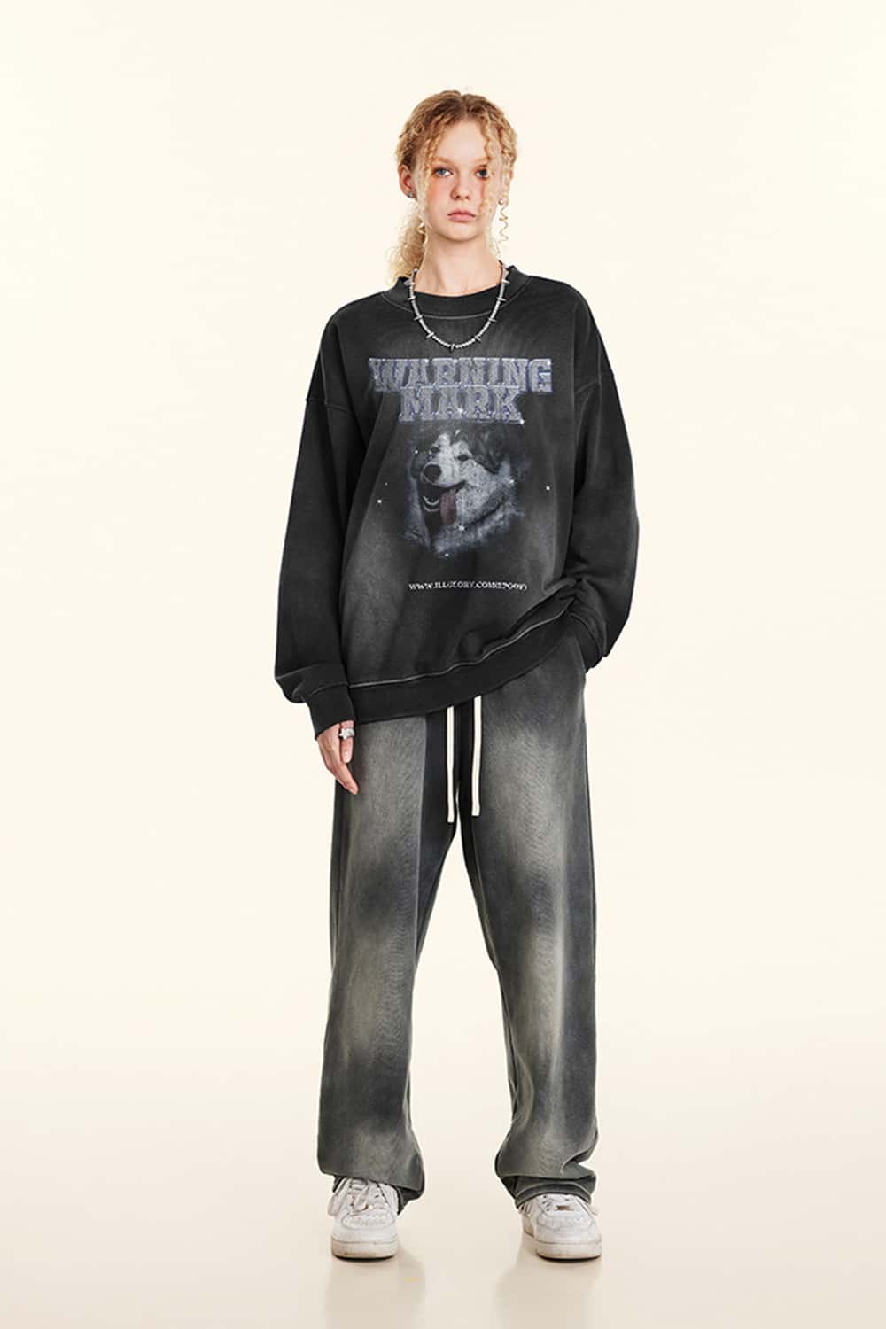 Animal Print Crewneck Sweatshirt