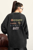 Racing Graphic Washed Long Sleeve Tee - Fried Snowflakes