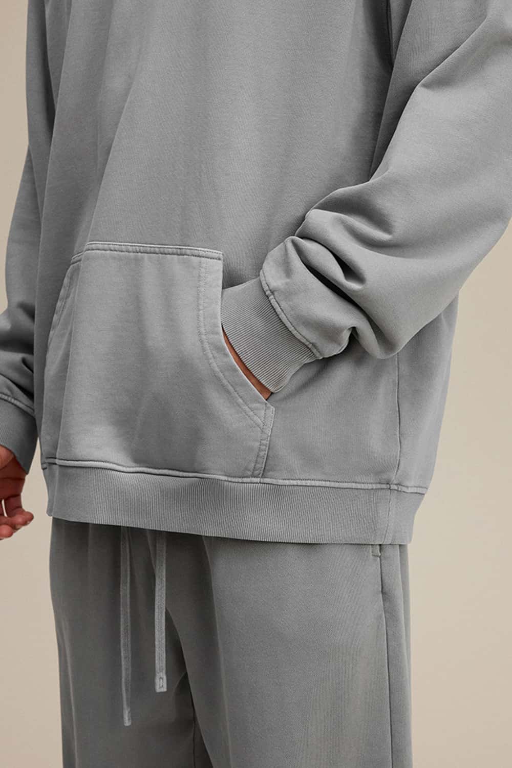 Heavyweight 480G Wax-Dyed Vintage Washed Hoodie