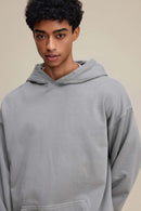 Heavyweight Wax-Dyed Vintage Hoodie - Medium Gray