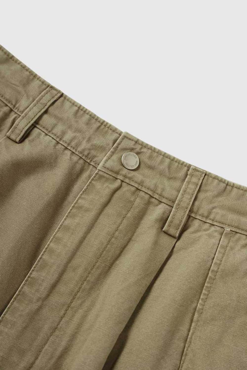 Multi-Pocket Pleated Straight-Leg Paratrooper Cargo Pants