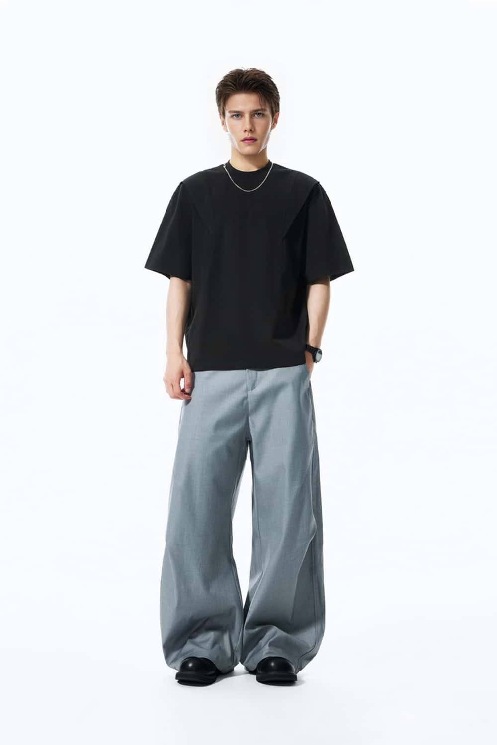 260g Heavyweight Deconstructed Panel Short Sleeve T-Shirt _ Cool Touch Base Layer