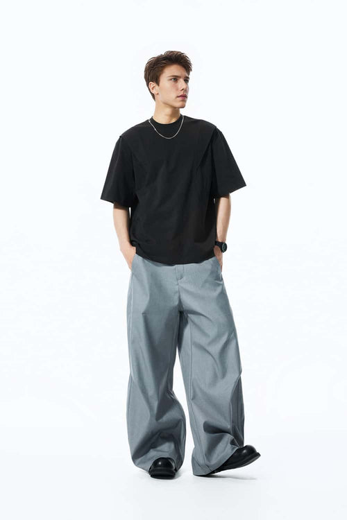 Deconstructed Heavyweight Patchwork Tee - Black