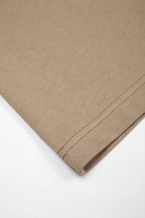 Color-Block Raglan Heavyweight Long-Sleeve - Khaki