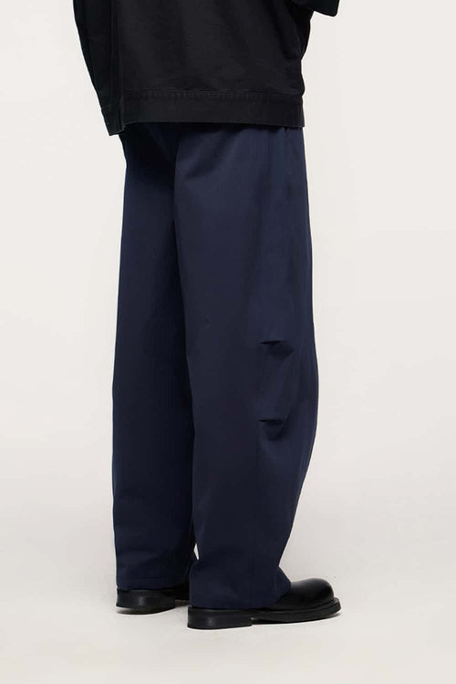 Elastic Pleated Cargo Pants - Royal Blue