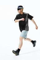 Cooling Graphic Patchwork Active Tank - Black
