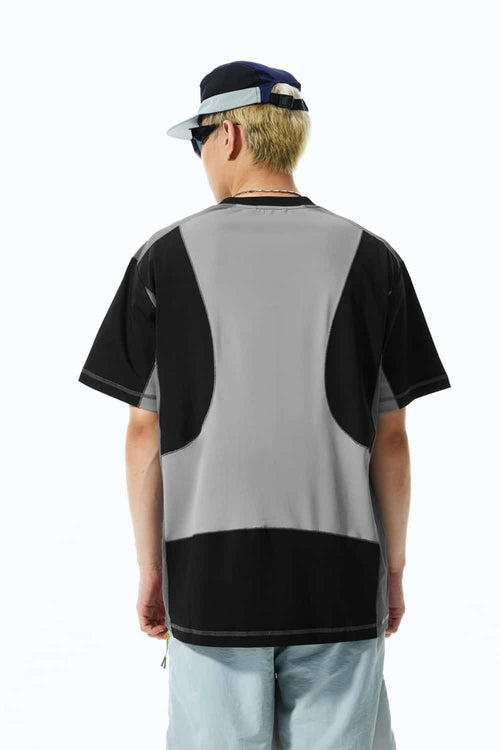 Cooling Graphic Patchwork Active Tank - Black