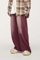 Active Gradient Wide-Leg Sweatpants - Burgundy