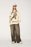 Active Gradient Wide-Leg Sweatpants - Coffee