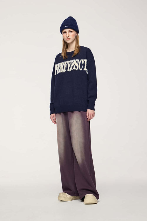 Active Gradient Wide-Leg Sweatpants - Grape Purple
