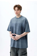 Heavyweight Gradient Washed Tee - Blue