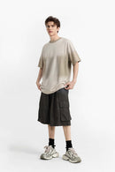 Heavyweight Gradient Washed Tee - Khaki