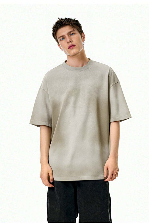 Heavyweight Gradient Washed Tee - Khaki