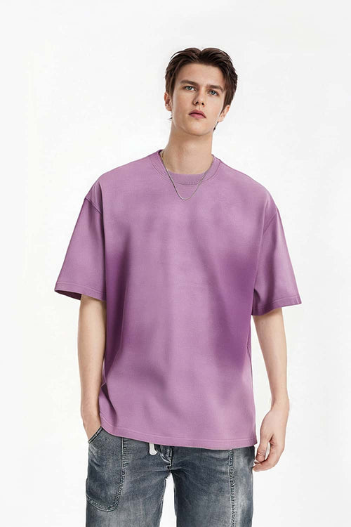 Heavyweight Gradient Washed Tee - Light Purple
