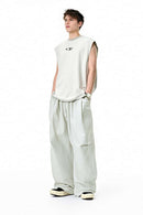 4-Way Stretch Cooling Quick-Dry Parachute Pants - Light Gray