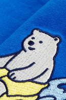 Breathable Embroidered Graphic Streetwear Tee - Klein Blue