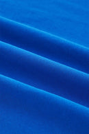 Breathable Embroidered Graphic Streetwear Tee - Klein Blue