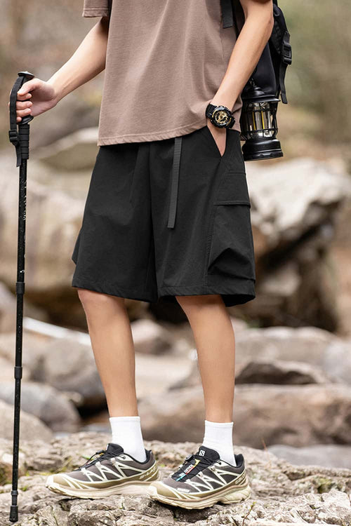 Waterproof Breathable Active Shorts - Dark Gray
