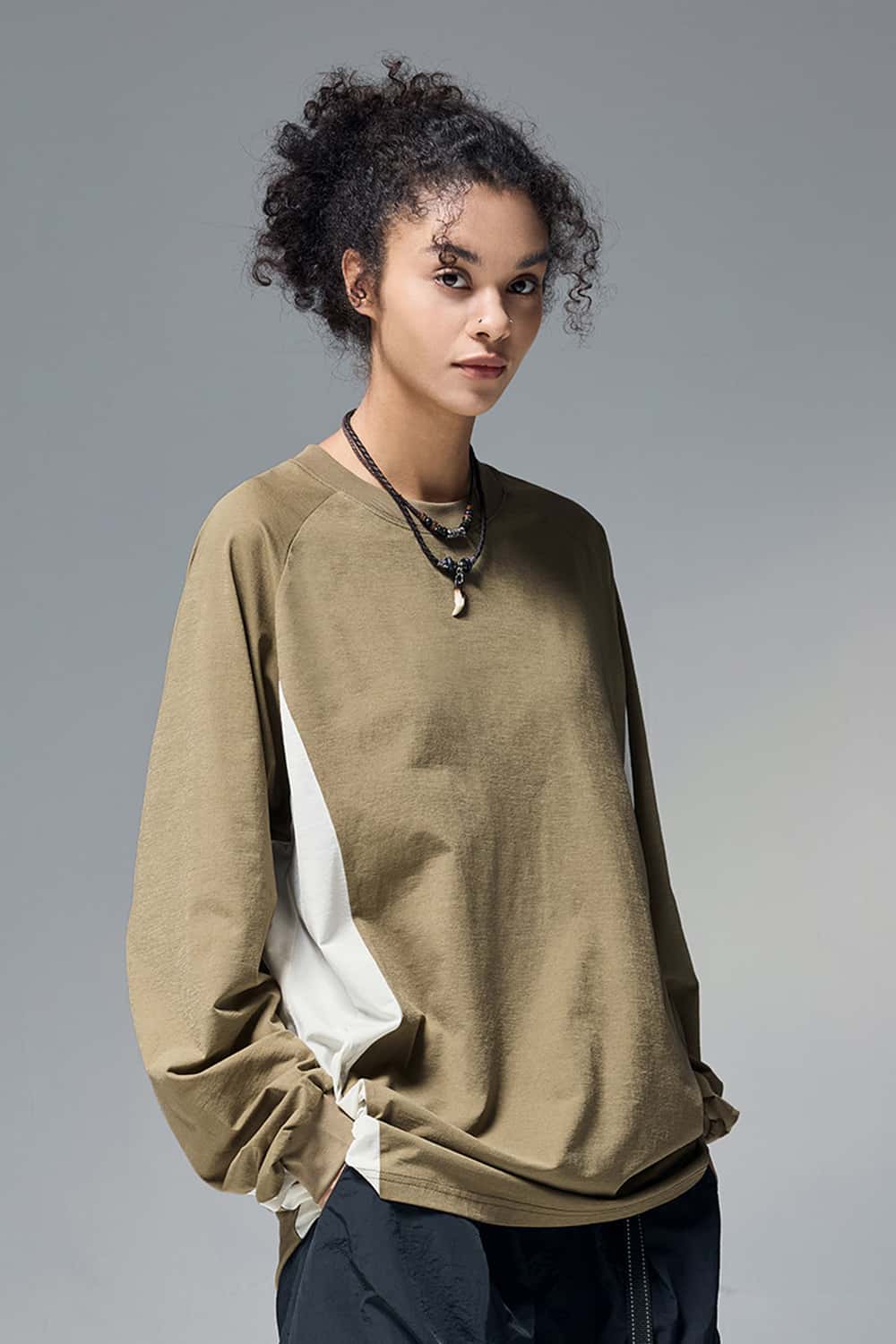 Colorblock Long Sleeve Outdoor Quick-Dry T-Shirt
