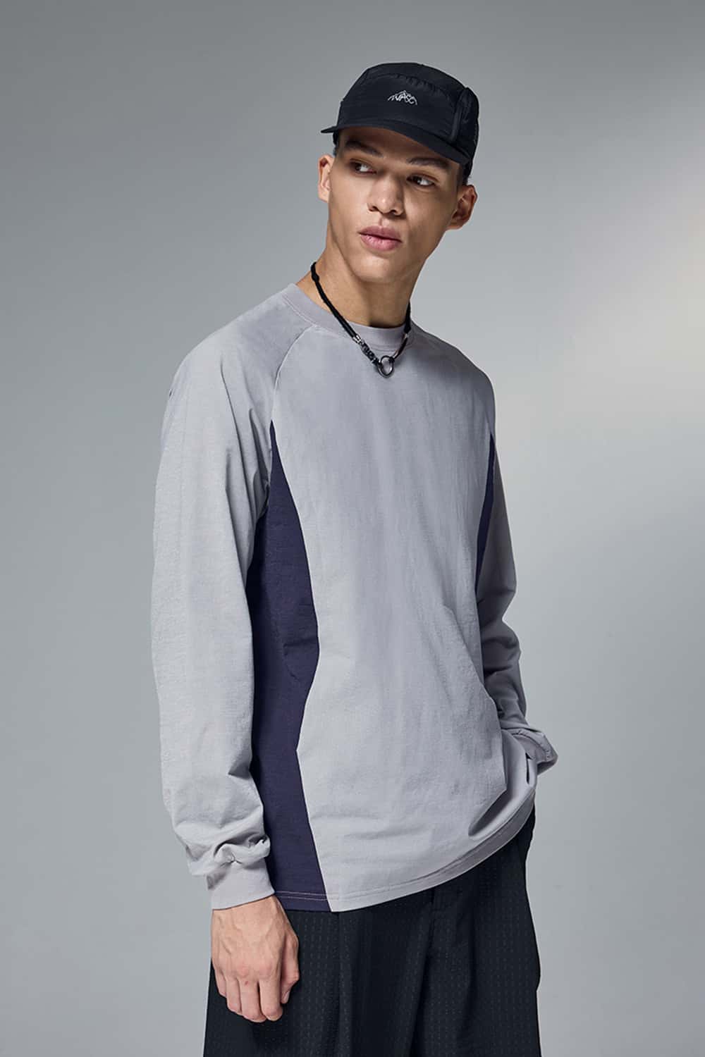 Colorblock Long Sleeve Outdoor Quick-Dry T-Shirt